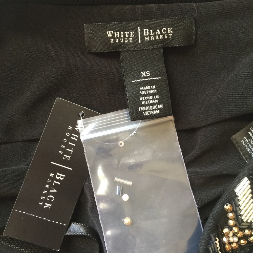 White House Black Market Embellished NWT strapless dress size XS - Picture 9 of 10